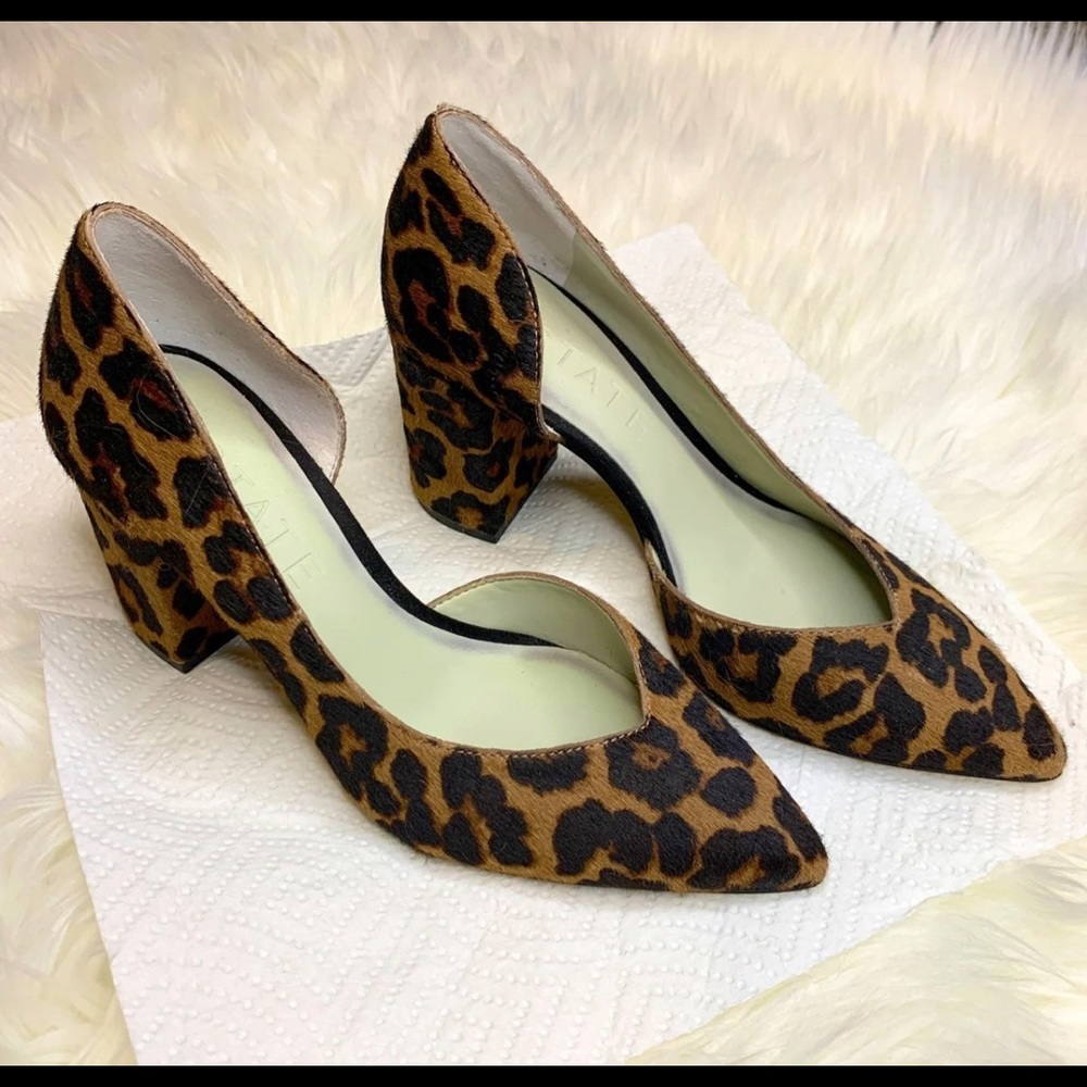 1. State Leopard Pumps Heels Size 5